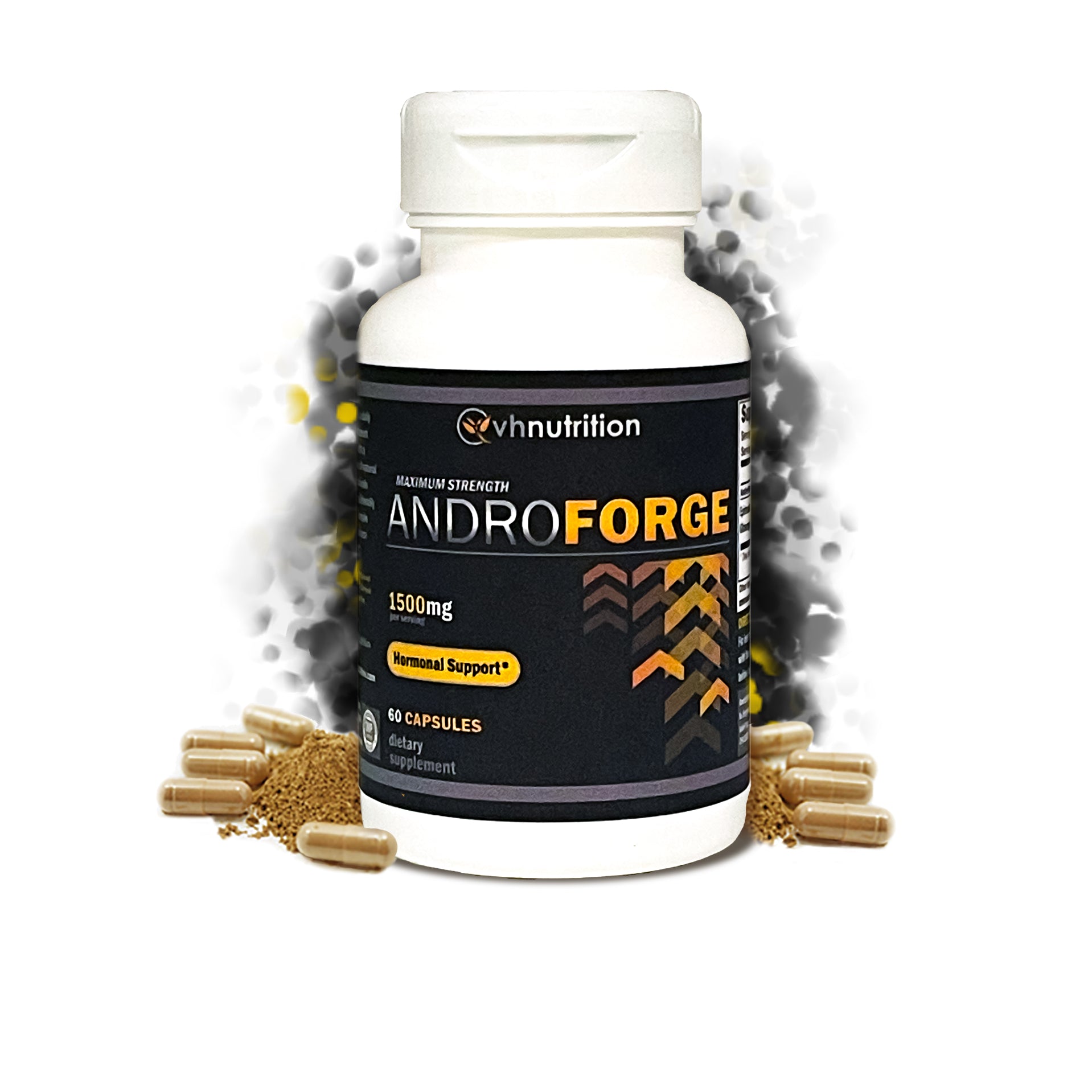 VH Nutrition ANDROFORGE | Natural Testosterone Booster* | Tongkat Ali, Ashwagandha, Epimedium | 1500mg Propreitary Formula | 60 Capsules