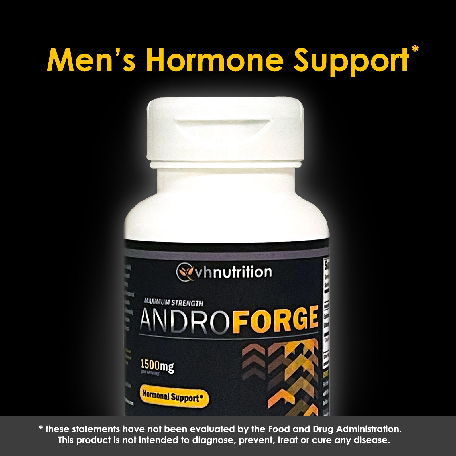 VH Nutrition ANDROFORGE | Natural Testosterone Booster* | Tongkat Ali, Ashwagandha, Epimedium | 1500mg Propreitary Formula | 60 Capsules