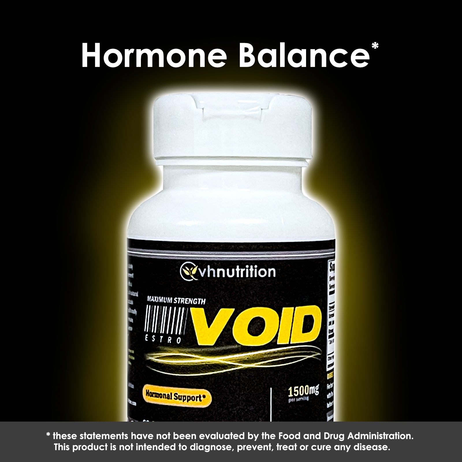 VH Nutrition EstroVoid | Estrogen Blocker & Natural Aromatase Inhibitor for Men | 1500mg Proprietary Formula | 60 Capsules