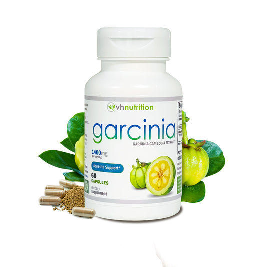 VH Nutrition GARCINIA CAMBOGIA | Appetite Suppressant* and Control* Supplement | 1400mg Proprietary Formula | 60 Capsules