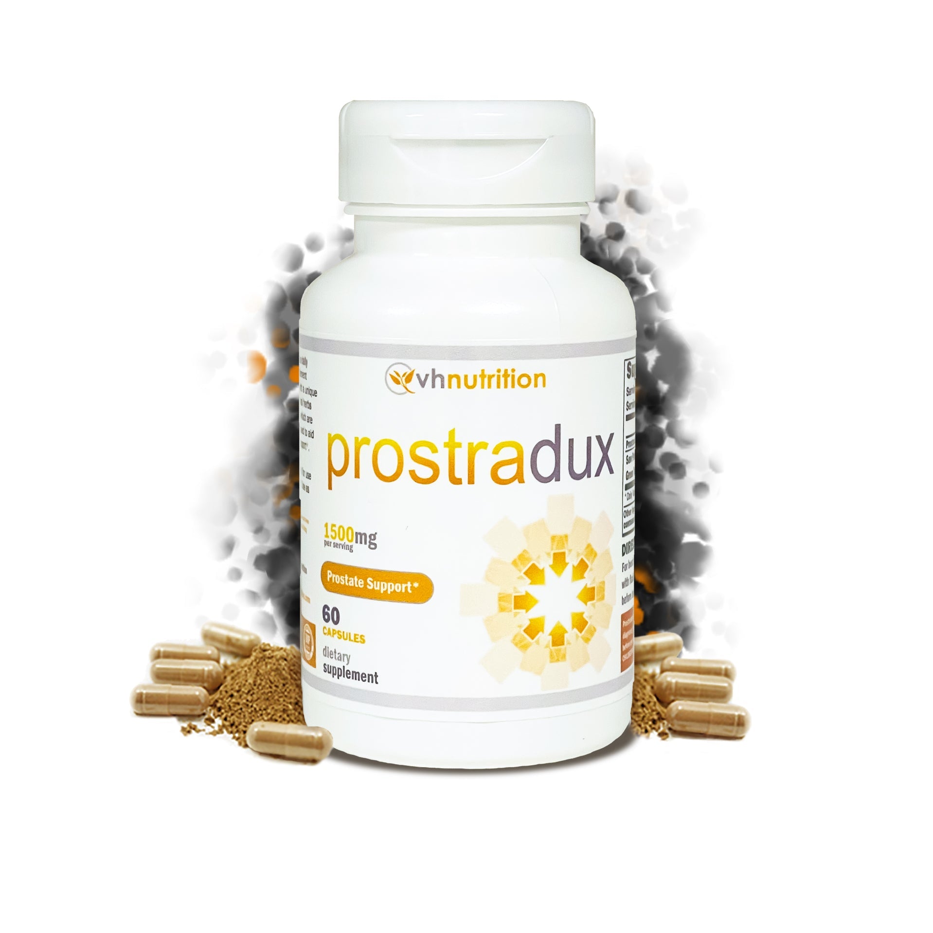 VH Nutrition PROSTRADUX | Prostate Supplement for Men* | Provides Urinary Tract Support* | Saw Palmetto Nettle Root Pumpkin Seed | Maximum Strength Natural Formula | 60 Capsules
