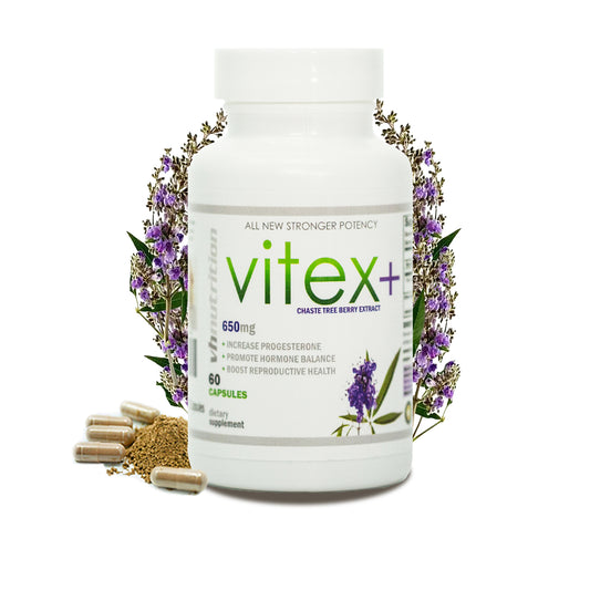 VH Nutrition VITEX+ | Vitex Chasteberry Supplement for Women for Maximum Hormonal Balance and Fertility Support