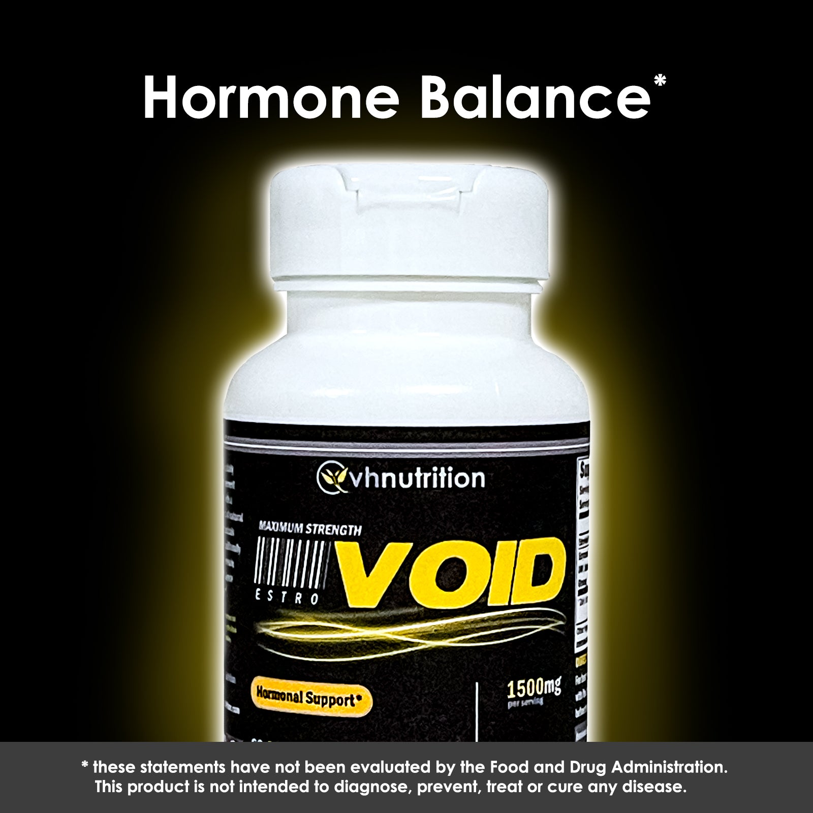 VH Nutrition EstroVoid | Estrogen Blocker & Natural Aromatase Inhibitor for Men | 1500mg Proprietary Formula | 60 Capsules