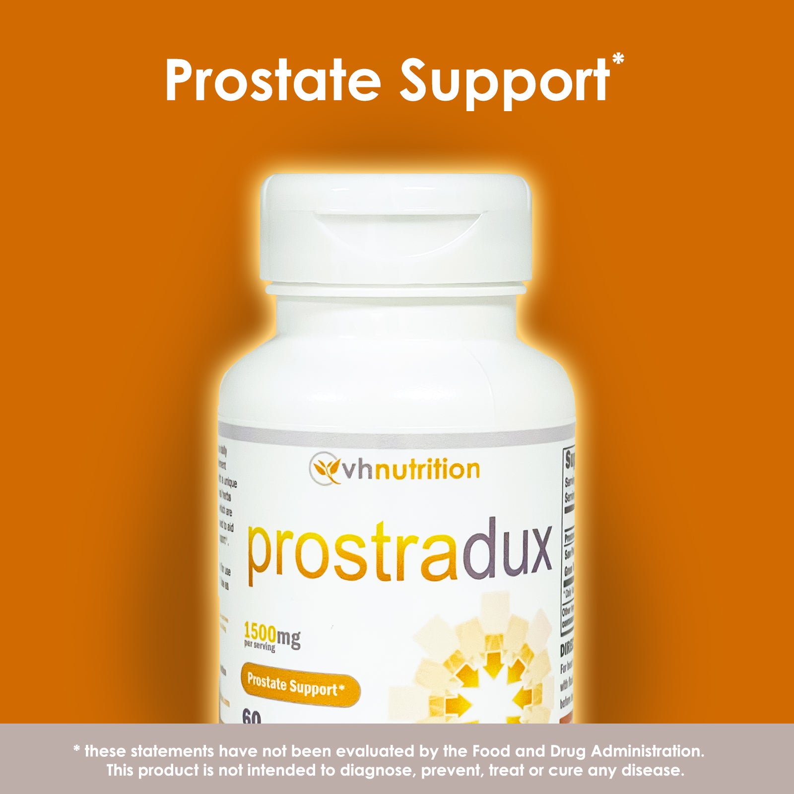 VH Nutrition PROSTRADUX | Prostate Supplement for Men | Promotes Urinary Health | Saw Palmetto Nettle Root Pumpkin Seed